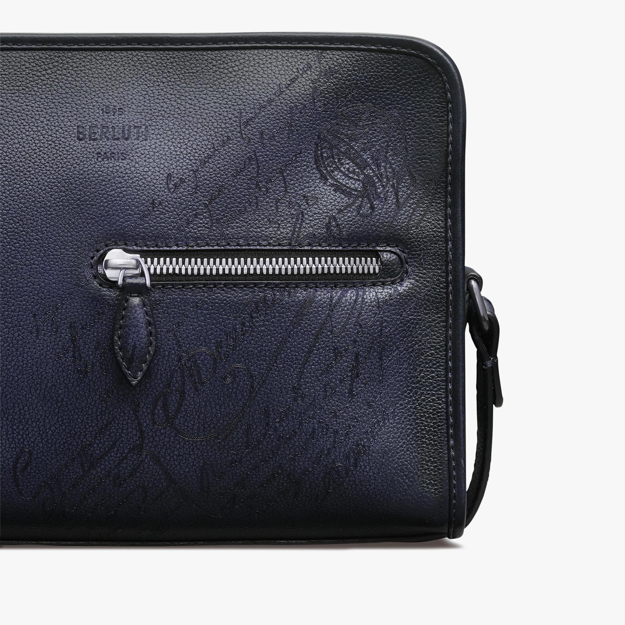 Sac Bandoulière Journalier En Cuir Scritto