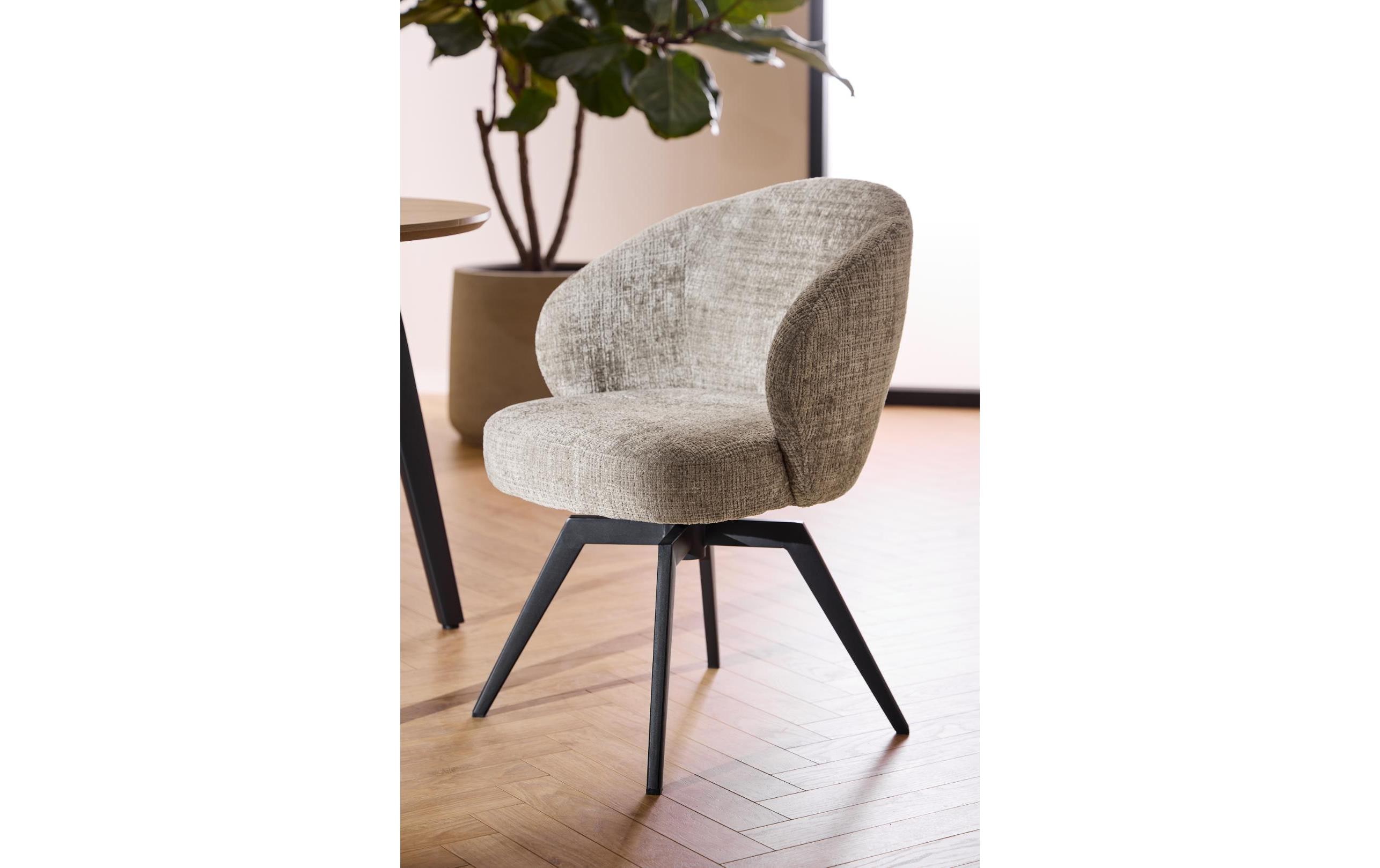 Stuhl Darlene 1 Stück, Grau<br>Eleganter Esszimmerstuhl mit bequemem Sitz