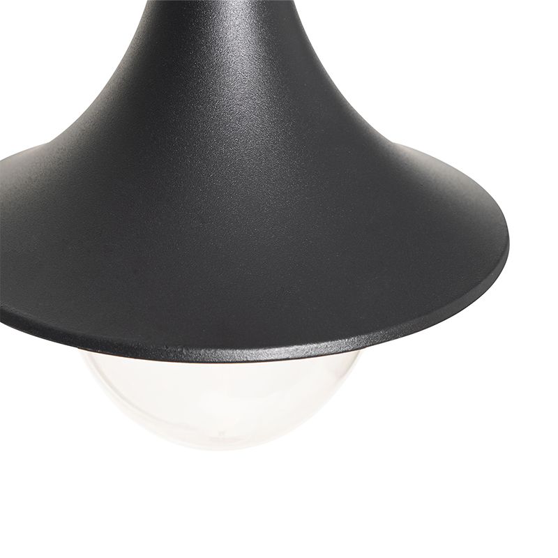 Klassieke buiten lantaarn zwart 125 cm IP44 - Daphne