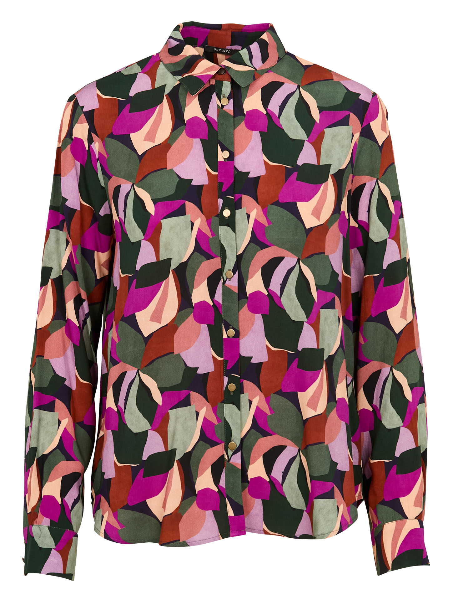 CLARA - Chemise droite col classique | Vert