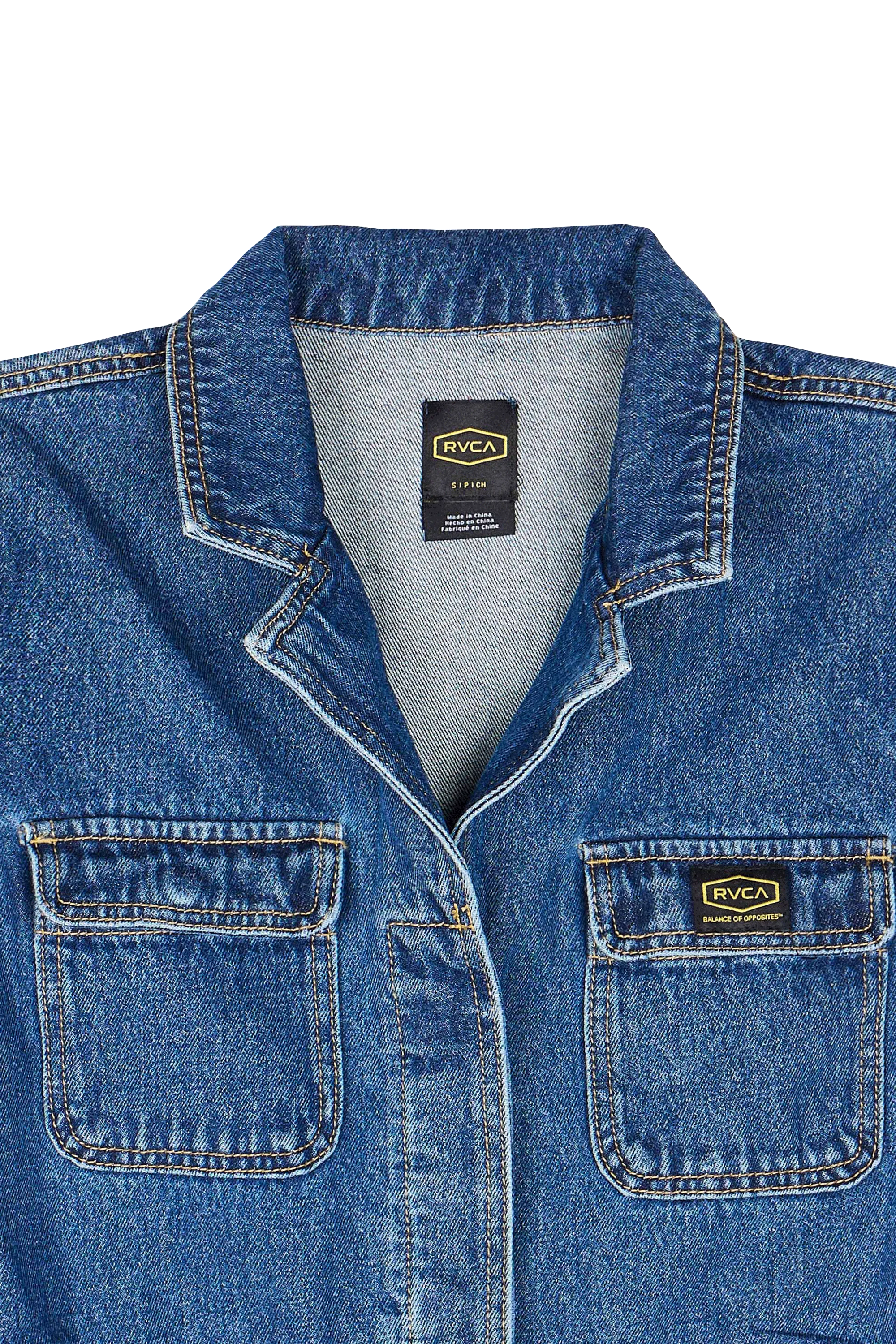 RVCA Combinaison REC DENIM JUMP  Bleu