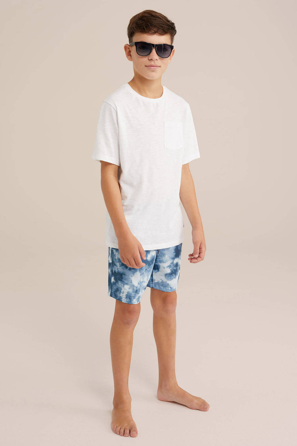 zwemshort lichtblauw/blauw