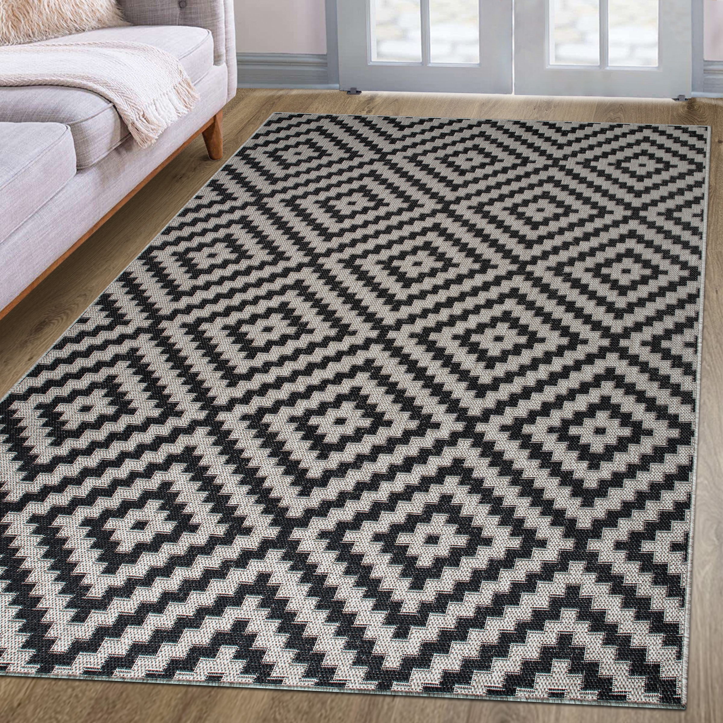 GOODproduct Teppich »Cordoba auch als Läufer erhältlich« rechteckig 3 mm Höhe In- und Outdoor geeignet, Sisal-Optik, Wetterfest & UV-beständig, Boho