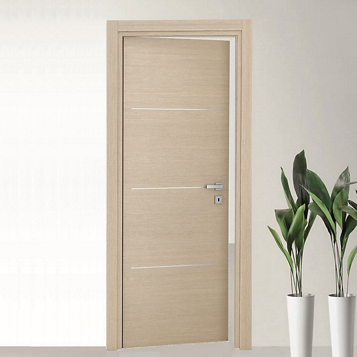 Bloc-porte Triaconta bois naturel H.204 x l.63 cm, poussant gauche