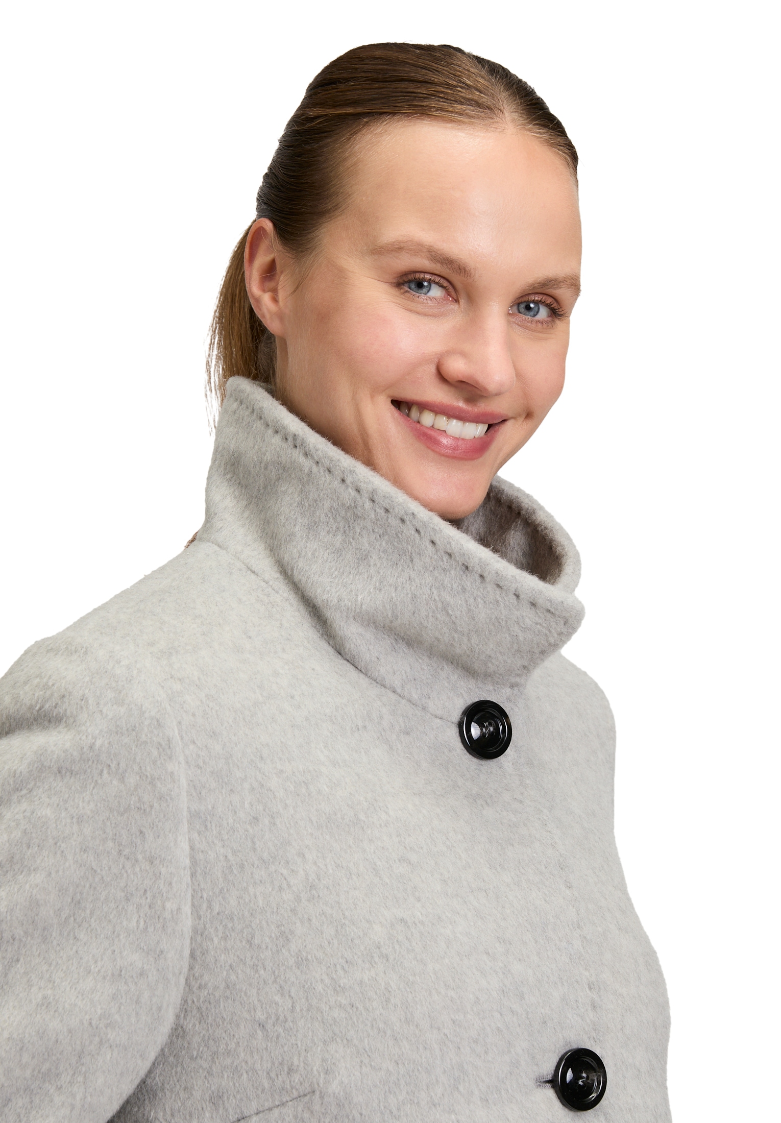 Gil Bret Wolljacke ohne Kapuze mit Taschen