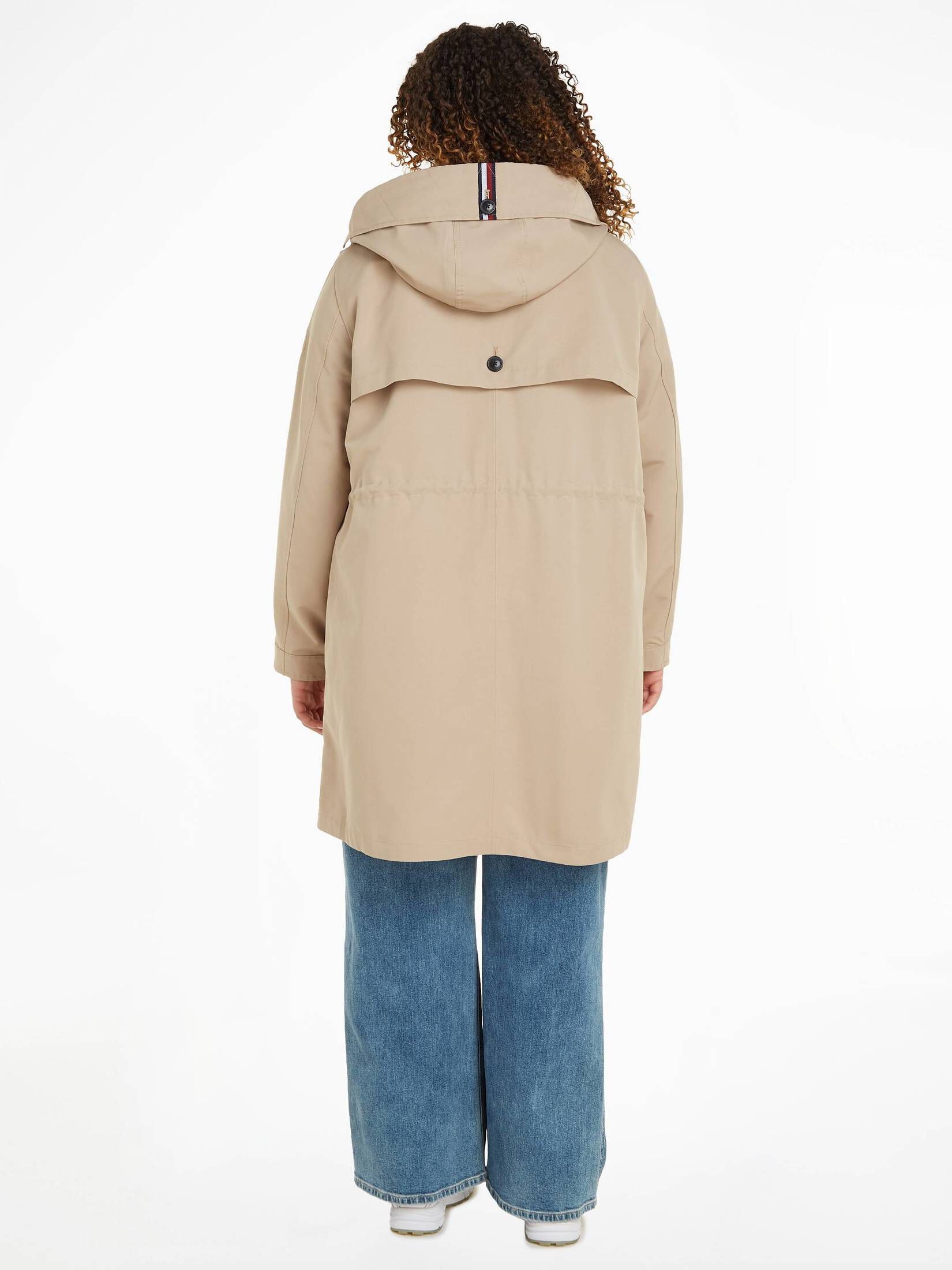 Tommy Hilfiger| Damen Trenchcoat CRV COTTON BLEND PARKA