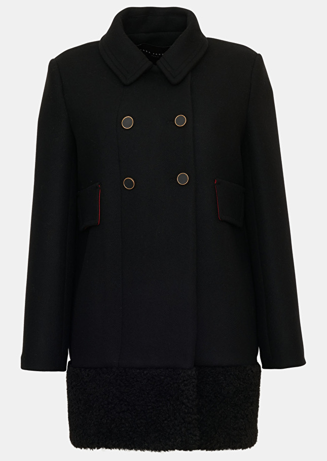 Manteau Mirkonoir en drap caban