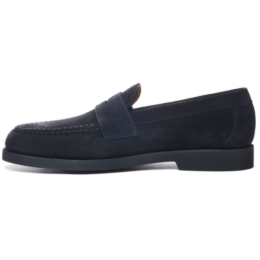 RYAN SUEDE POLARIS BLUE NAVY MOCASSIN-Mocassin pour homme en suede