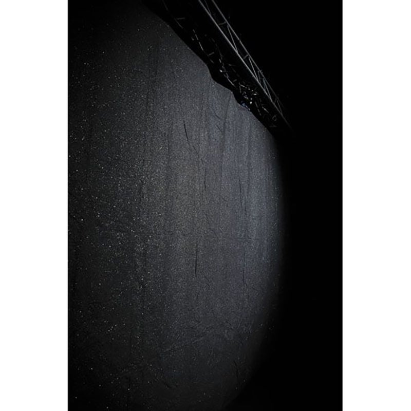 Showtec Glamourmolton Backdrop 3 x 4 meter zwart met glitters