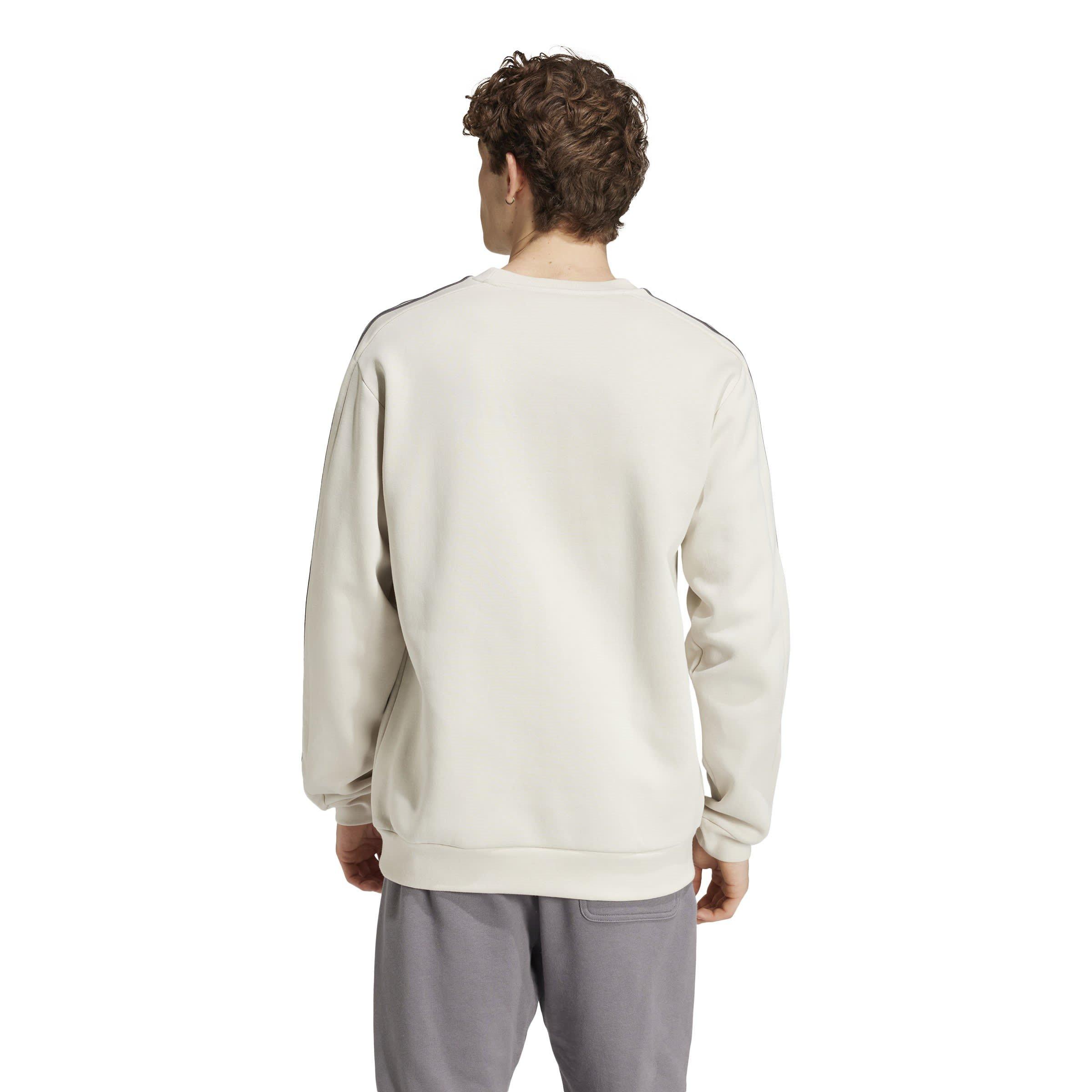 adidas Essentials 3-Stripes Fleece Sweatshirt Mens
