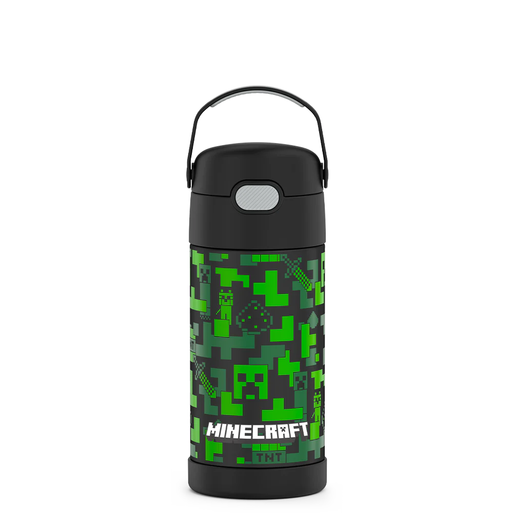 12oz FUNTAINER® WATER BOTTLE MINECRAFT