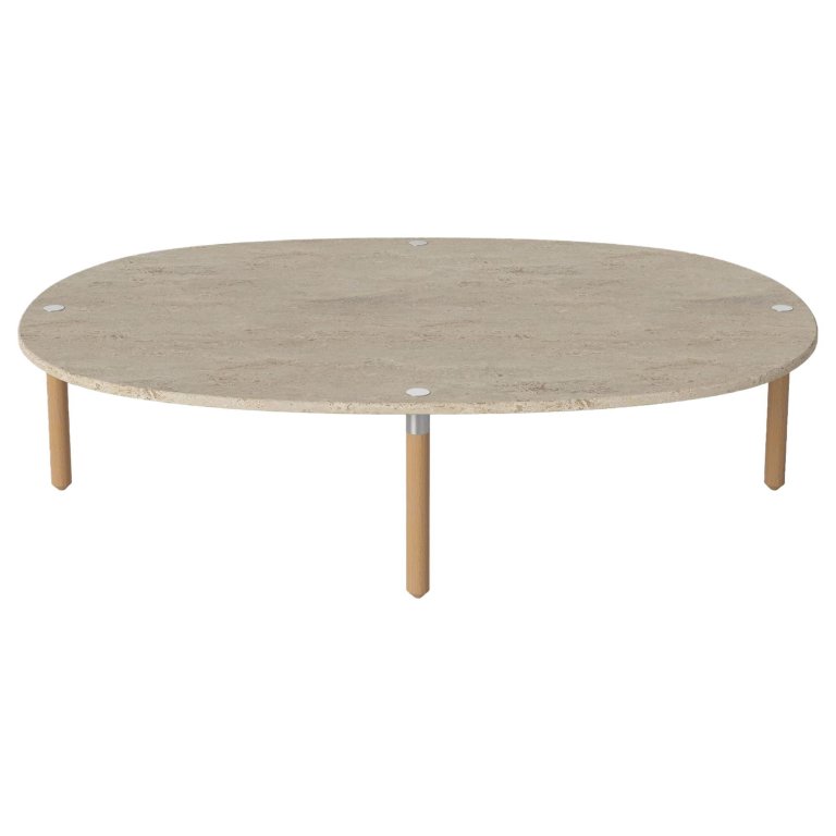 Bolia Tuk salontafel large H27 zand Travertine
