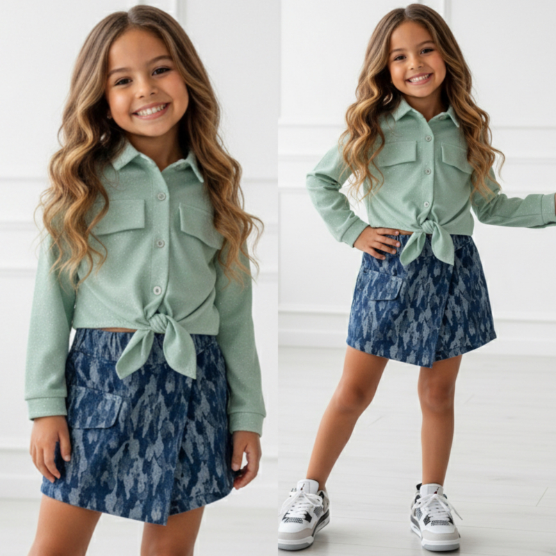 Urban blue skort
