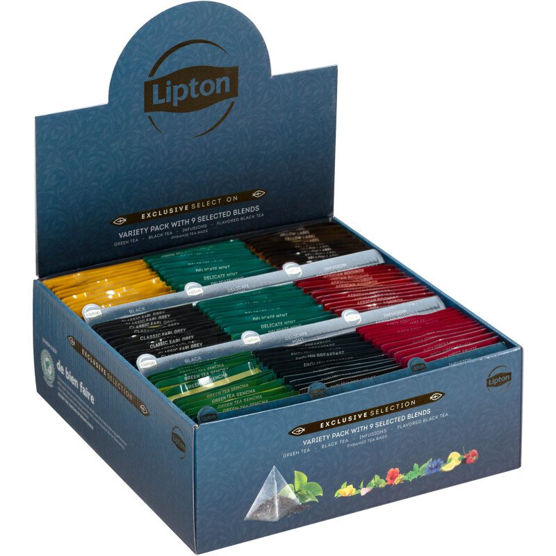 Thé et infusions Selection Exclusive Lipton - Coffret de 108 sachets pyramides