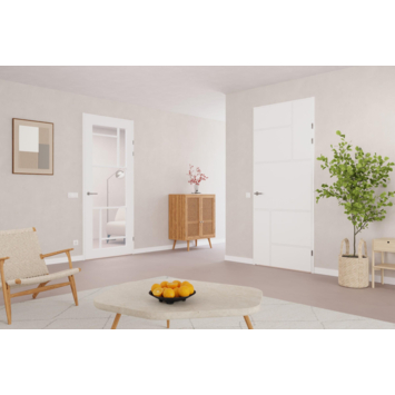 Arne & Bodil binnendeur ABD509 blank glas - extra wit afgelakt - glaslat extra wit