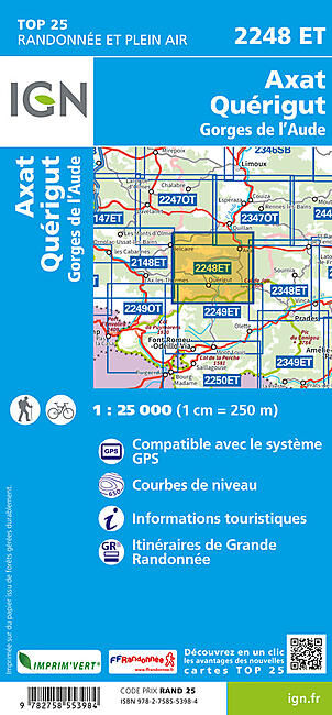 IGN - TOP 25 2248ET AXAT QUERIGUT 1 25 000