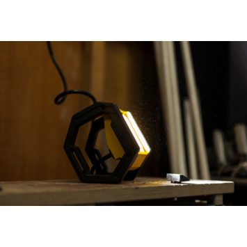 LUTEC werklamp Epta zwart/geel 24W 2700 lumen