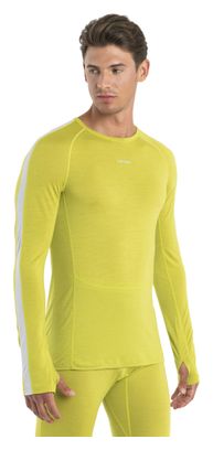 Sous-Maillot Manches Longues Icebreaker Merinos 125 ZoneKnit Jaune