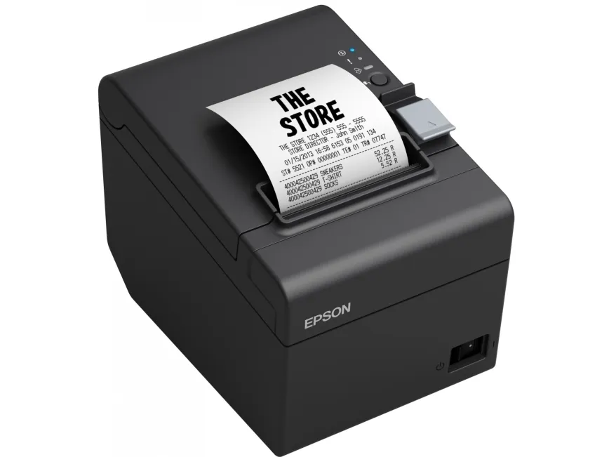 Epson TM T20III - Kvitteringsprinter - termisk linje - Rulle (7,95 cm) - 203 x 203 dpi - op til 250 mm/sek. - LAN - skærer - sort