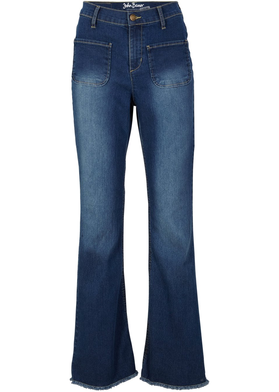 Jean Flared taille haute, extensible