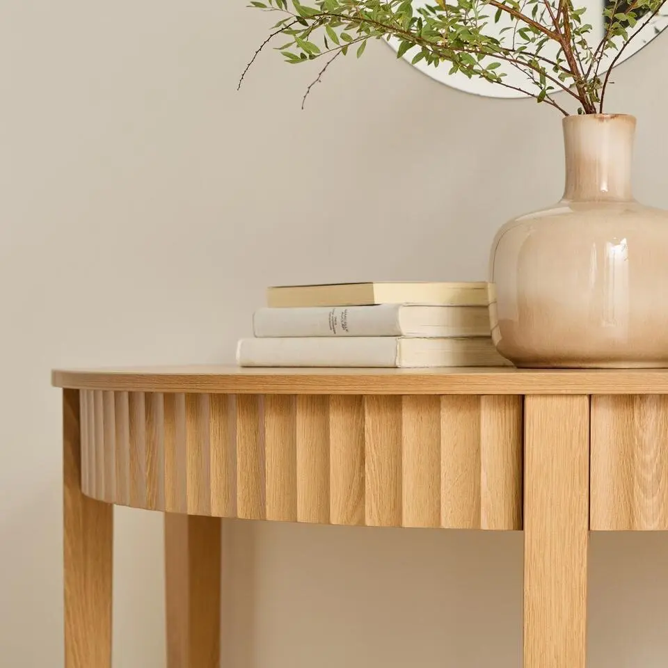 CALICOSY - Sidetable BOLOGNE - Licht hout - 76x100x40 cm