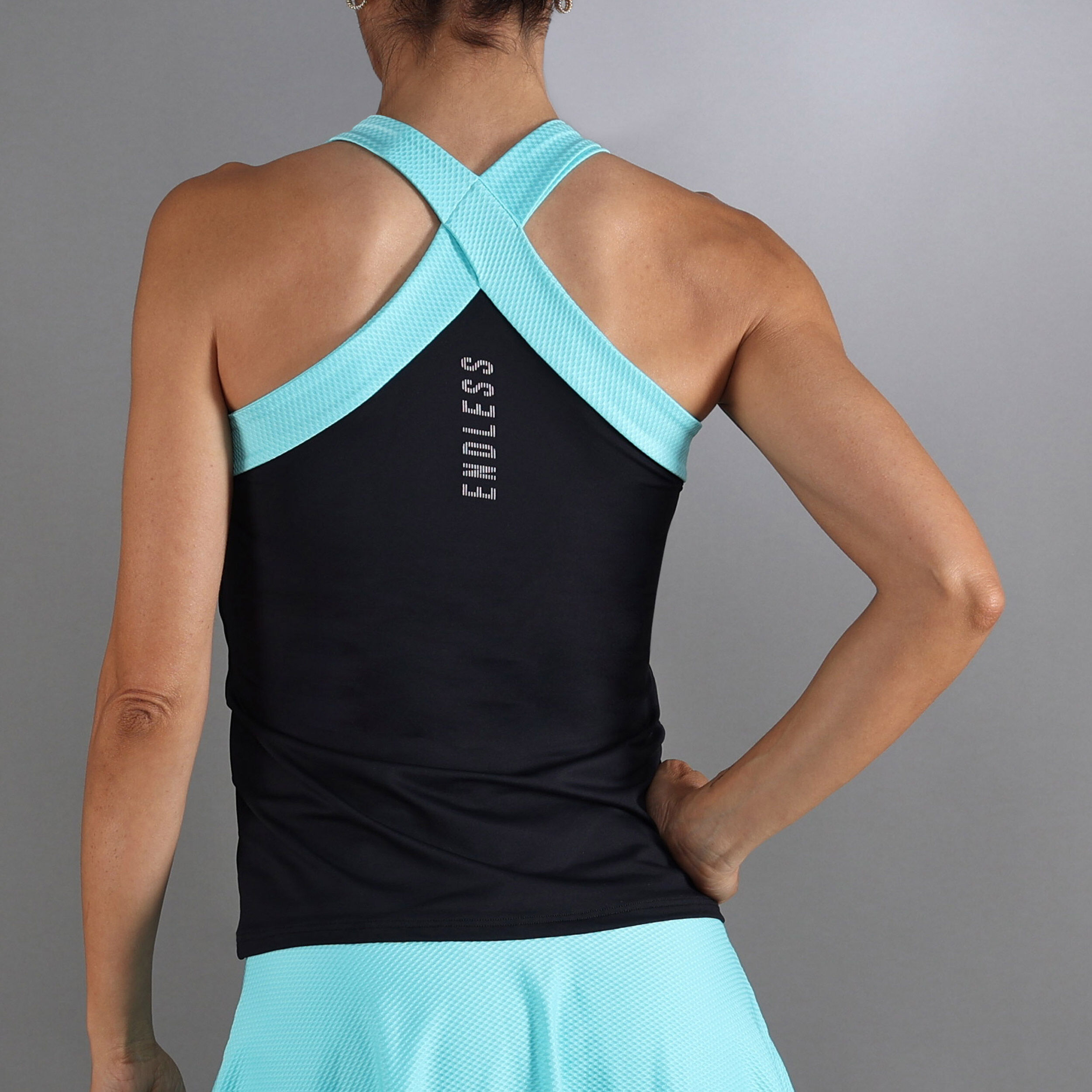 Endless Cross Débardeur Tank Top Femmes - Noir , Bleu