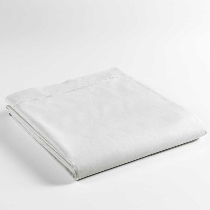 DRAP PLAT 180X290CM UNI 57 FILS LINA BLANC