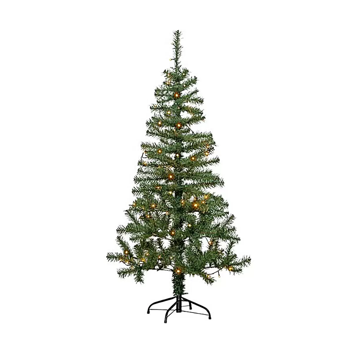 Tannenbaum mit Licht grün