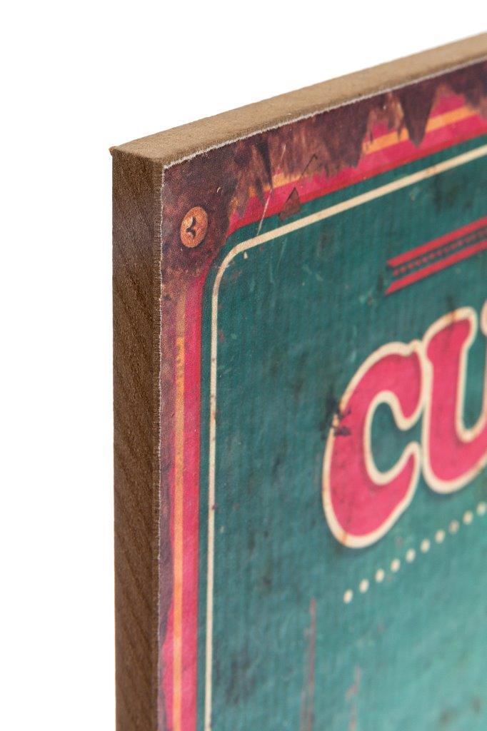 Holzschild CUPCAKE II - bunt - 30x40 cm