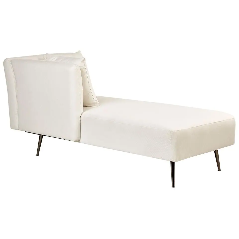 RIOM - Chaise longue - Wit - Rechtszijdig - Stof