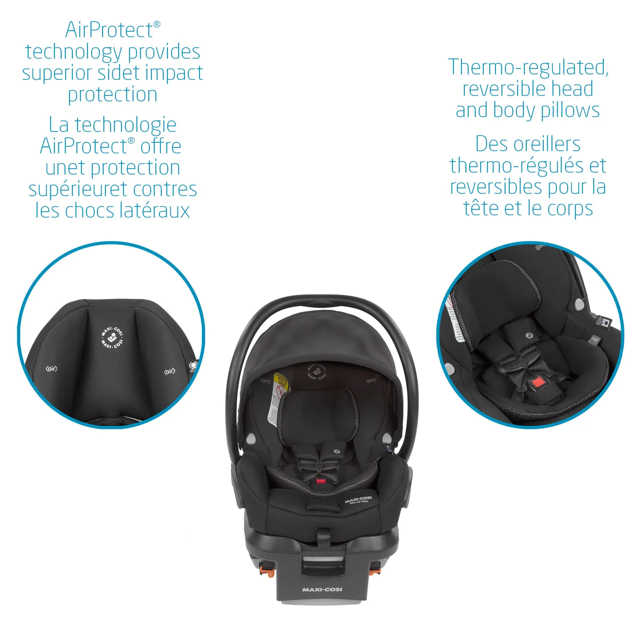 Maxi-cosi Système Voyage Lila CP Mico XP Max - Noir