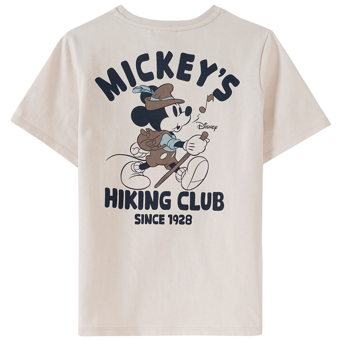 Jonas Nielsen Micky Maus T-Shirt mit Rückenprint beige