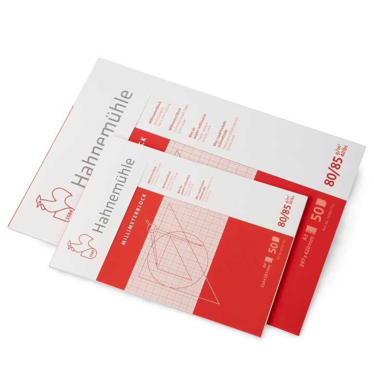 Hahnemühle Millimeterpapier Block, 80 g/m²