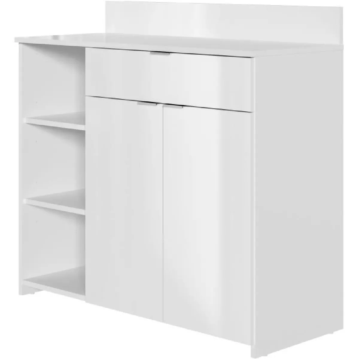 TBS Buffet de Cuisine - Mélaminé Blanc