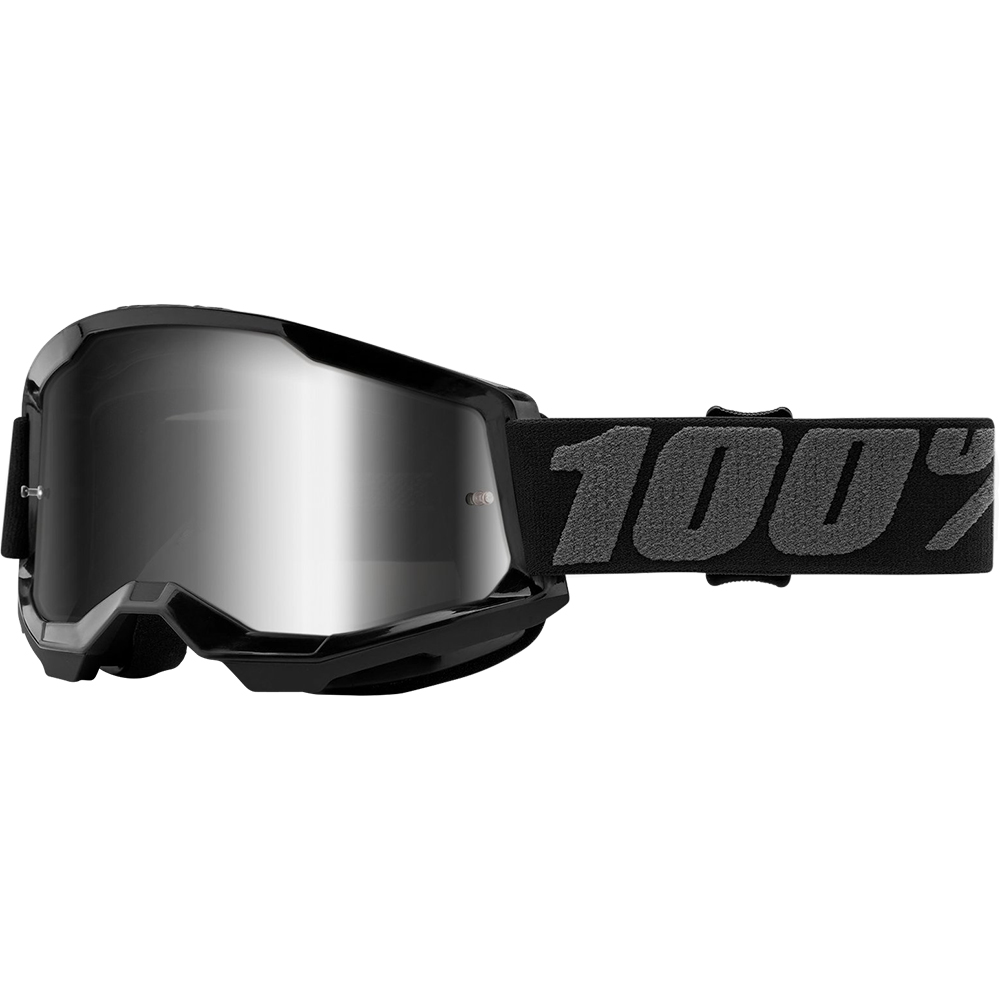 100% - Masque Strata 2 - Ecran Mirror - 2021 Noir / Gris / Iridium