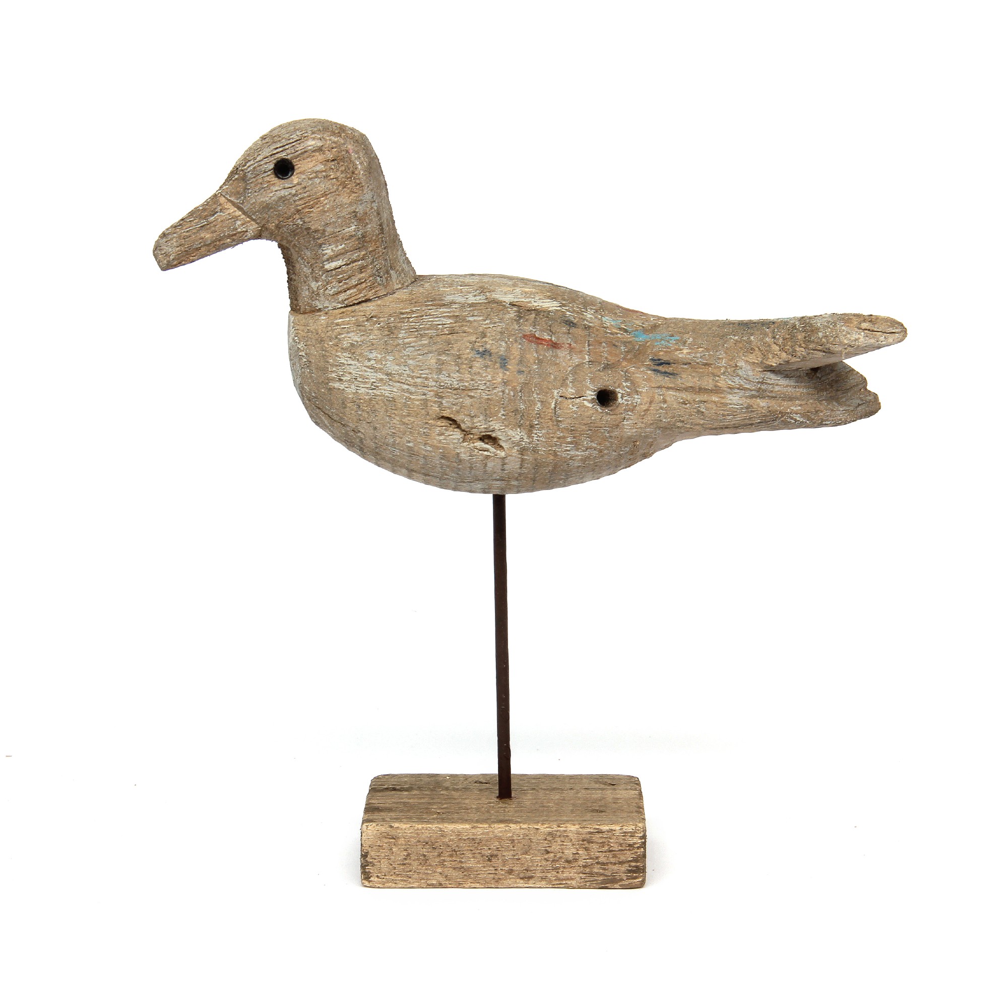 Vogel auf Ständer, natur, H 45 cm, B 34 cm, T 12 cm von fischer's lagerhaus