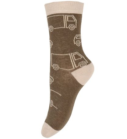 Minymo Socken - 5er-Pack - Cocoa Brown