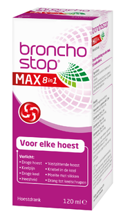 Bronchostop Max 8-in-1 Hoestdrank 120ML