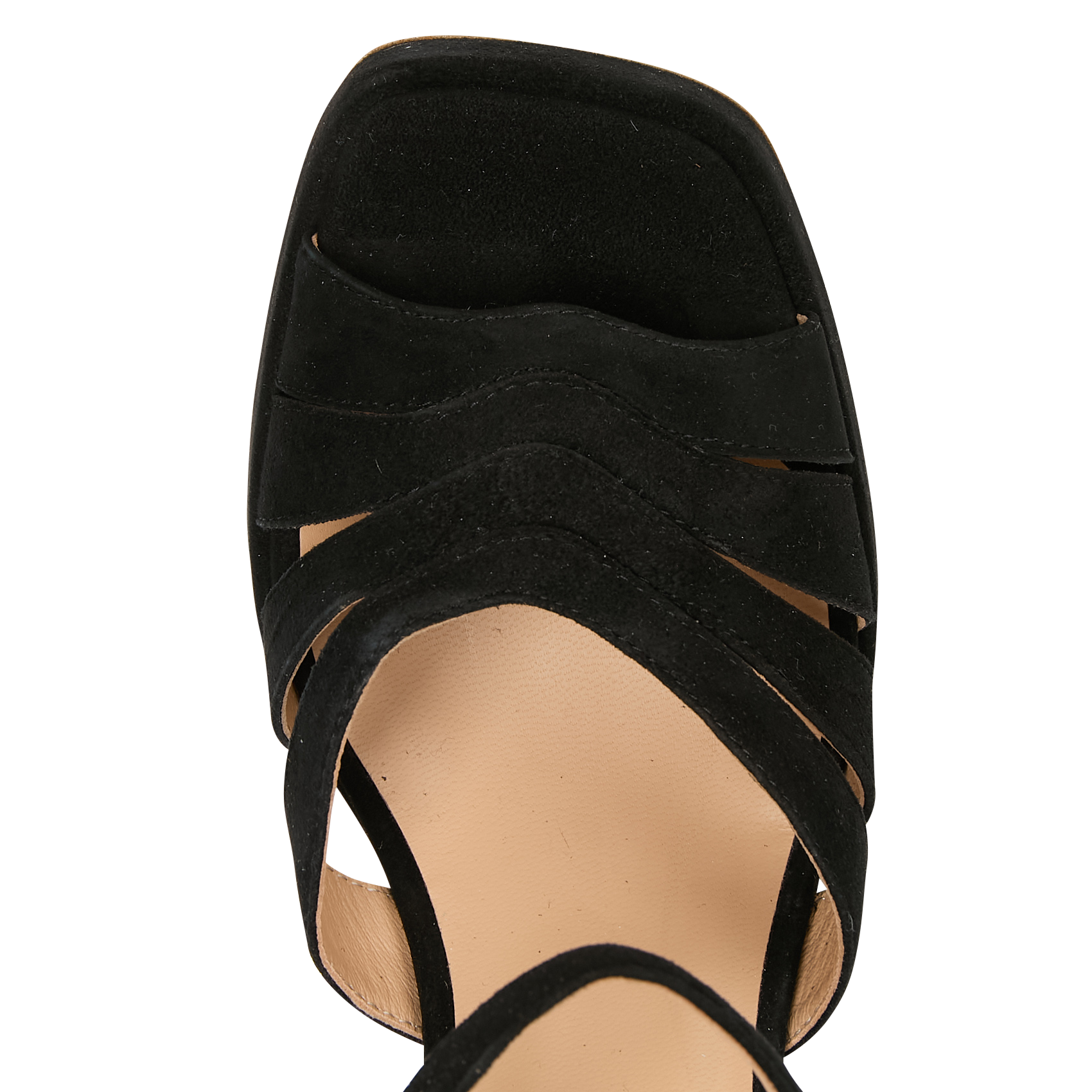 Sandales à talons en cuir | Noir