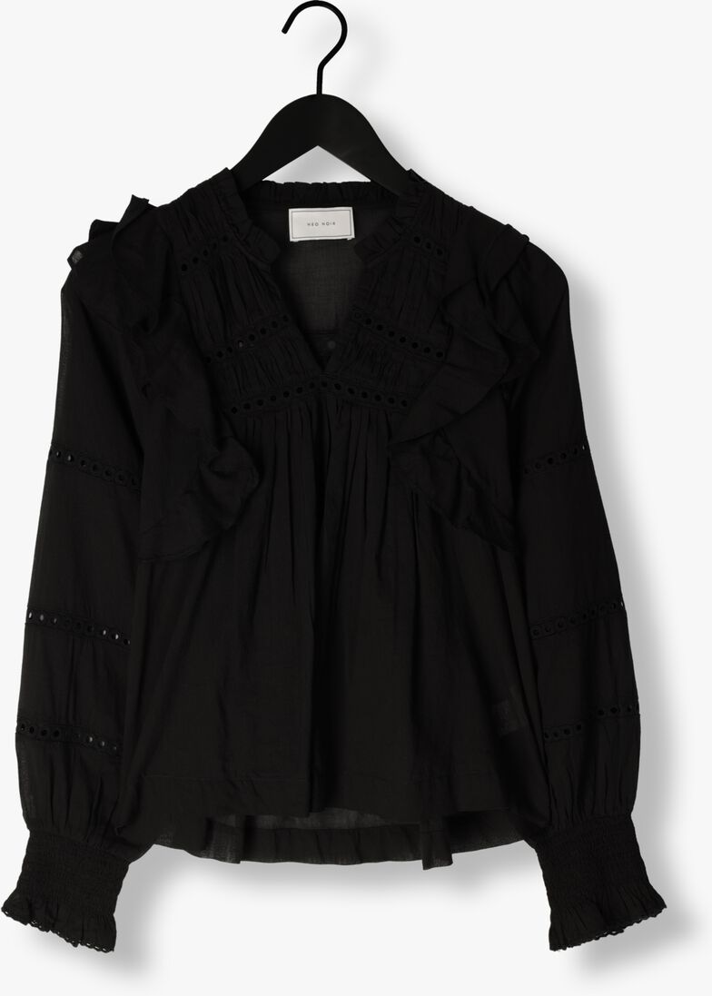 NEO NOIR zwarte neo noir blouse aurika s voile blouse