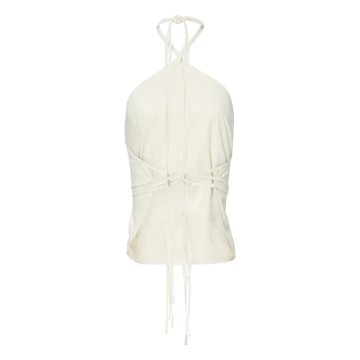 Baserange Top Mar Soie Sauvage | Ecru
