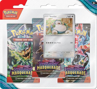 Pokémon Scarlet & Violet Twilight Masquerade SV6 Samlekort Blandet 3-Pack