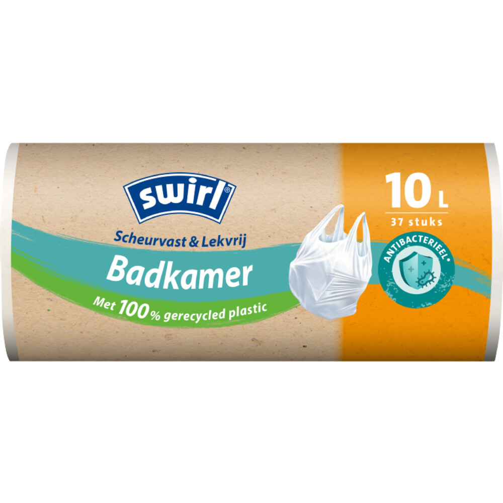 Swirl Pedaalemmerzakken Badkamer Scheurvast & Lekvrij 10 liter37 stuks