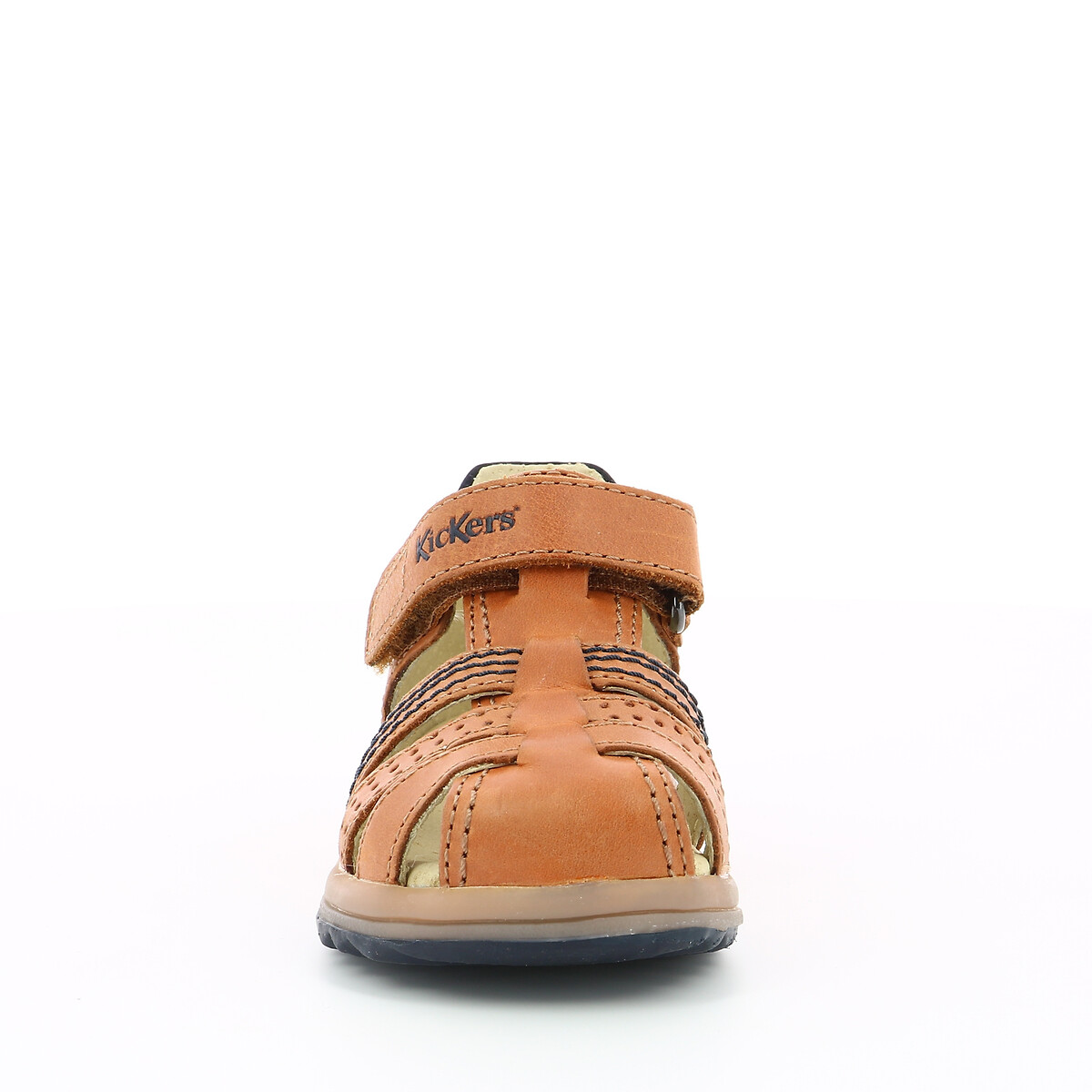 KICKERS<br>Sandálias de couro Platiback