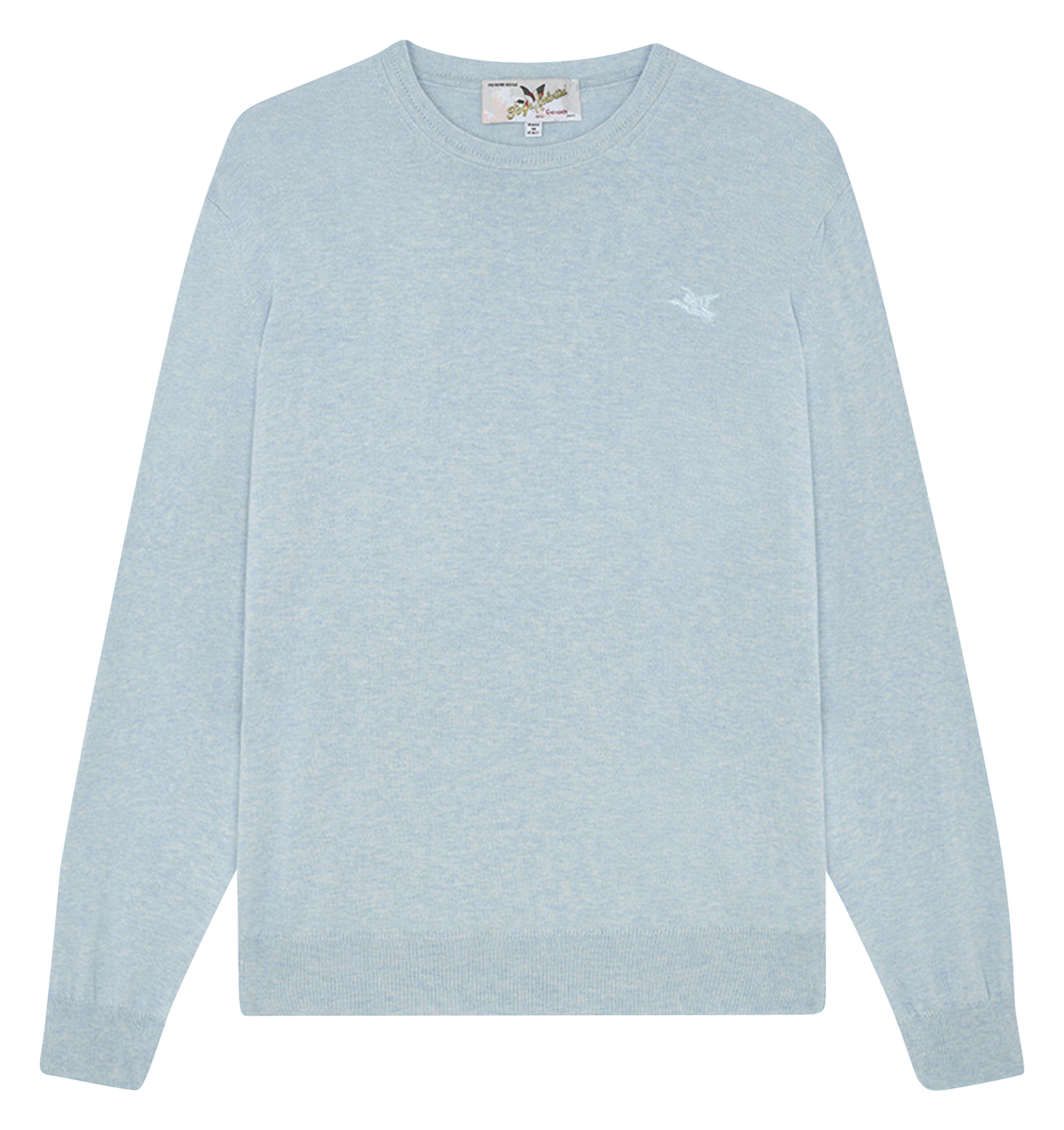 U TOGS - Pull col rond droit en coton | Bleu