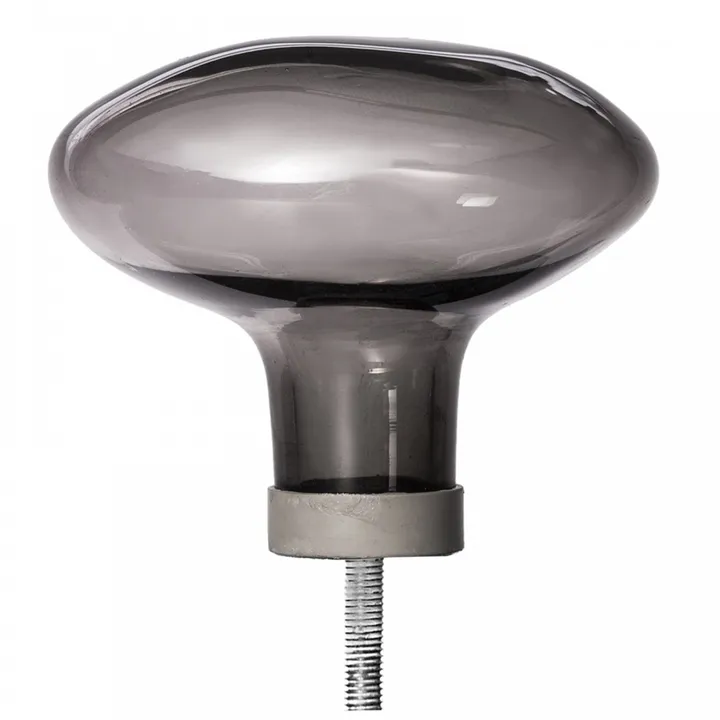 Petite friture Patère en verre Bubble petite | Gris