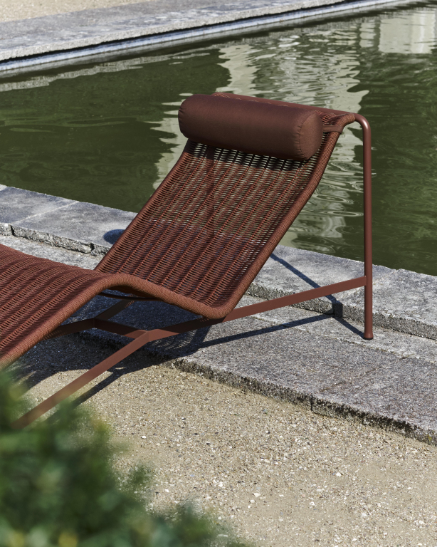 Hay Palissade Cord Chaise Longue ligbed Olive