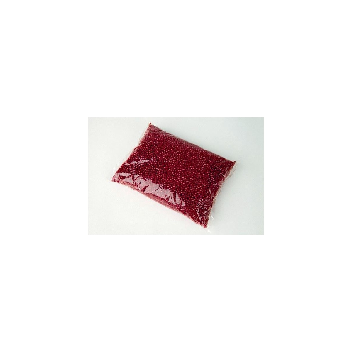 Plastpärlor 4mm 500g, Röd