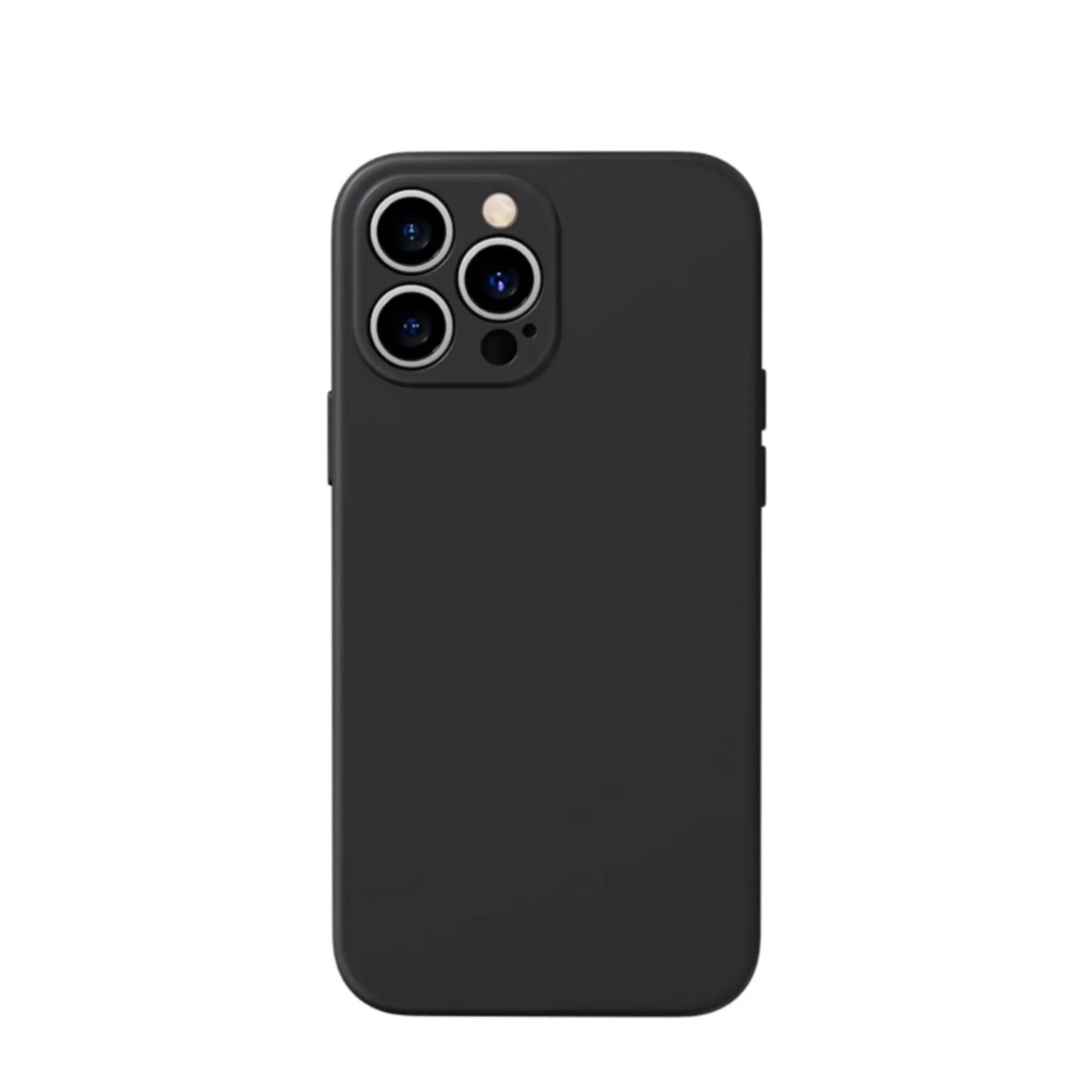 iPhone 13 Pro Gummi Case Hülle Kameraschutz - Schwarz