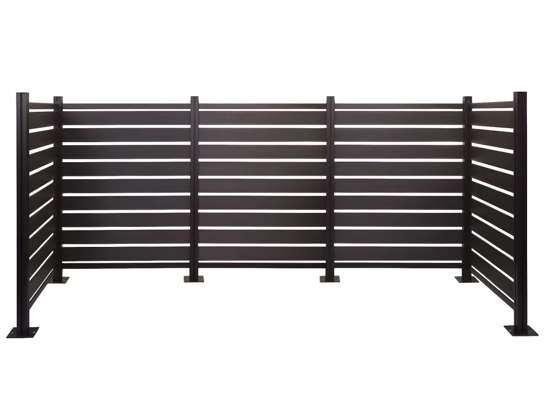 Clôture pour poubelles en aluminium MCW-K57, anthracite